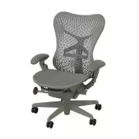 Herman Miller Mirra - Shadow Grey  (Fixed Arm, No Lumbar & Tilts) - (Refurbished)