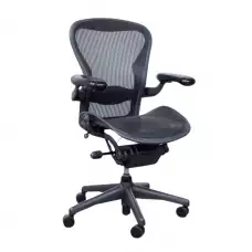 Herman Miller Aeron - Fully Adjustable Office Chair, Graphite/Black (Refurbished)