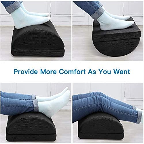 Under Desk Footrest Sturdy Relief in Back, Lumbar, Knee Pain