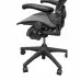 Herman Miller | Standard Aeron with Lumbar Pad - Fixed Arms Chair | Dark Grey | Size B (Refurbished)