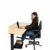 Herman Miller | Standard Aeron with Lumbar Pad - Fixed Arms Chair | Dark Grey | Size B (Refurbished)