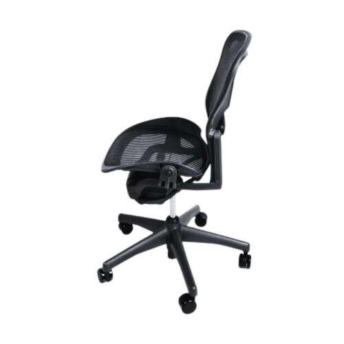Herman Miller Aeron Standard Classic Chair Dark Grey Armless