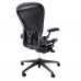 Herman Miller Aeron Refurbished Office Chair, Fully Adjustable with Posture Fit Support, Size B (Medium) - Graphite/Black