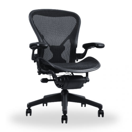 Herman Miller, Aeron Chair Fully Adjustable with Posture Fit Back Support  (Refurbished)