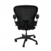 Herman Miller Aeron Refurbished Office Chair, Fully Adjustable, Tuxedo (Wavy Mesh), Size B (Medium) - Graphite/Black