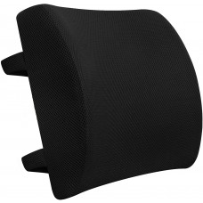 Lumbar Support Cushion | Memory Foam Back Cushion for Back Pain Relief &  Improve Posture | Ideal Back Support for Office Chair, Computer, Carseat, Gaming Chair, Recliner