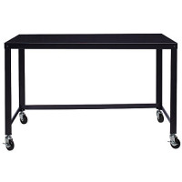 Modern Comfort | Mobile Steel Workstation - Black