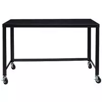 Modern Comfort | Mobile Steel Workstation - Black