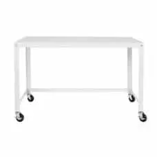 Modern Comfort | Mobile Steel Workstation - White