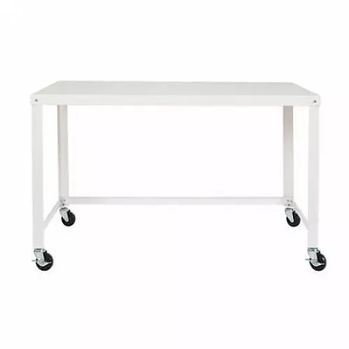 Modern Comfort | Mobile Steel Workstation - White