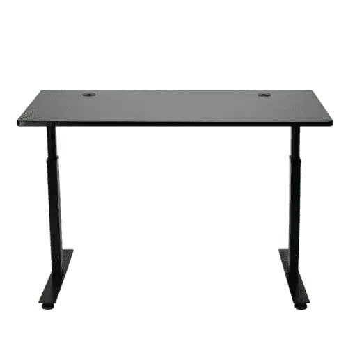Stand Desk | - Leading Sit to Stand Motorized Desk - Black Top