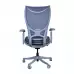 WESTHOLME High Back Office Chair, Ergonomic Desk Chair with Adjustable Seat Depth Feature, Tilt Function, Lumbar Support - Grey Office Chair in Fabric Foam Seat