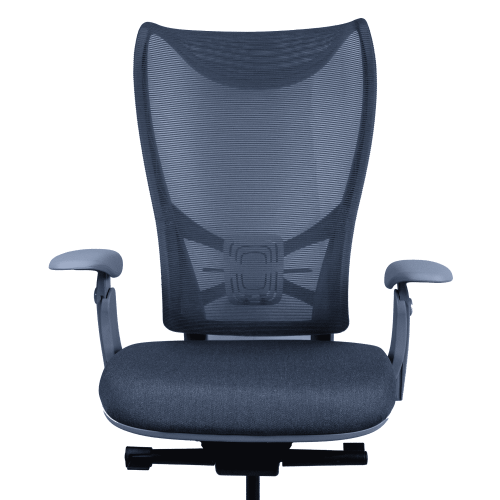 OFFICE FACTOR Ergonomic Blue Mesh Chair Lumbar Support Extra