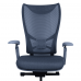 WESTHOLME High Back Office Chair, Ergonomic Desk Chair, Tilt Function, Lumbar Support, Fabric Foam Seat - Gray