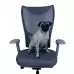 WESTHOLME High Back Office Chair, Ergonomic Desk Chair with Adjustable Seat Depth Feature, Tilt Function, Lumbar Support - Grey Office Chair in Fabric Foam Seat