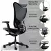 WESTHOLME High Back Office Chair, Ergonomic Desk Chair with Adjustable Seat Depth Feature, Tilt Function, Lumbar Support - Best Office Chairs for Long Hours, Black Office Mesh Chair - Nylon Black Base