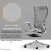 WESTHOLME High Back Office Chair, Fully Adjustable (Armrests, Seat Depth, Lumbar, Tilt Function, and Height), Aluminum Base