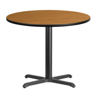 Beverly Hills Chairs | Round Natural Laminate Break Room Table | Size 36"