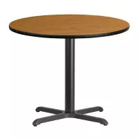 Beverly Hills Chairs | Round Natural Laminate Break Room Table | Size 36"