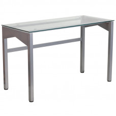 Modern Comfort | Computer Desk with Glass Top | Plastic