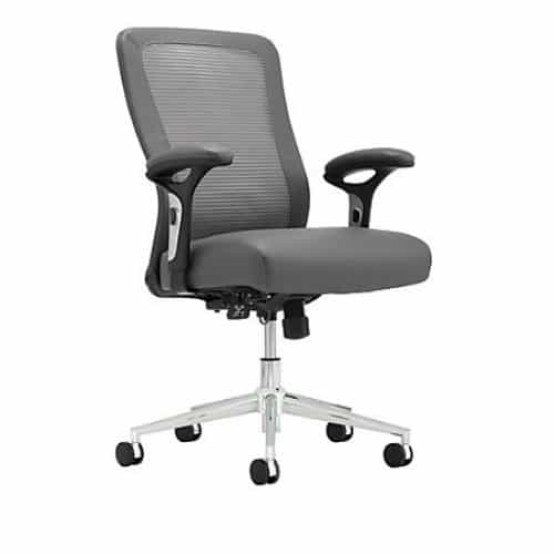 Modern Mid Back Mesh And Leather Office Chair From Beverly Hills Chairs Modern Mid Back Mesh And Leather Office Chair
