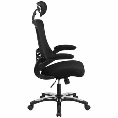 Black Mesh High Back Office Chair With Headrest From Beverly Hills Black Mesh High Back Office Chair With Headrest