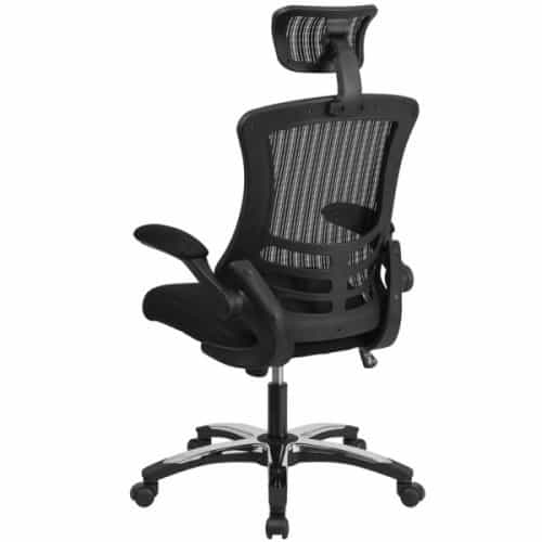 Black Mesh High Back Office Chair With Headrest From Beverly Hills Black Mesh High Back Office Chair With Headrest