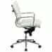 Luxe | Leather Conference Chair | White | Lumbar Support