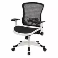 ErgoStar Smart Black/White Chair with Flip Up Arms 