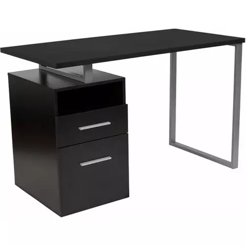 Modern Comfort | Wood Grain Desk - Dark Ash