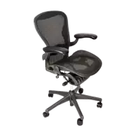 Herman Miller | Aeron - Fully Adjustable Chair | Graphite (Refurbished)