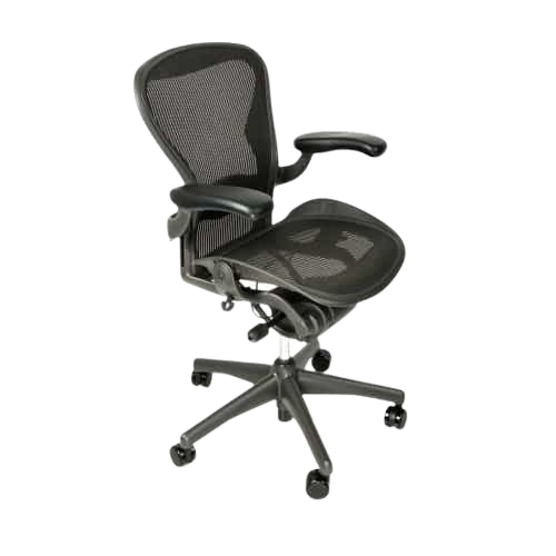 Herman Miller | Aeron - Fully Adjustable Chair | Graphite (Refurbished)