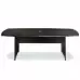 Modern Comfort | Boat-Shaped Conference Table in Espresso