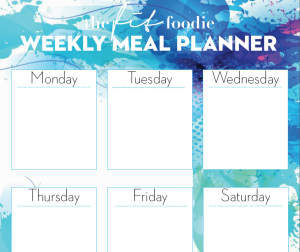 week, meal planner