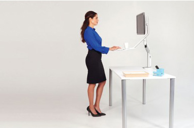stand desk, stand up desk, standing, stand, high desk, ergonomics, support, office environment, office